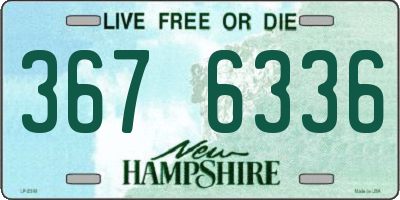 NH license plate 3676336