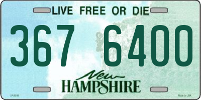 NH license plate 3676400