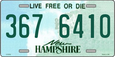 NH license plate 3676410