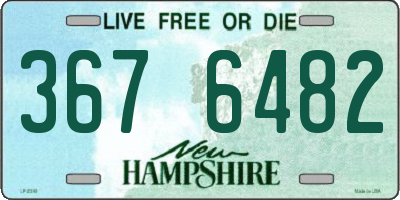 NH license plate 3676482