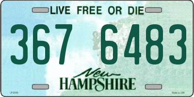 NH license plate 3676483