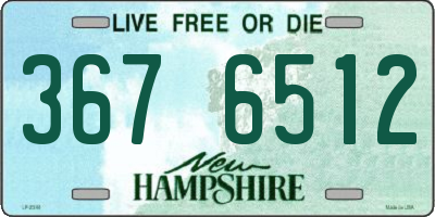 NH license plate 3676512
