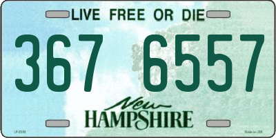 NH license plate 3676557