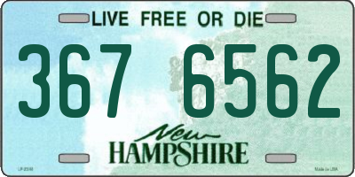 NH license plate 3676562