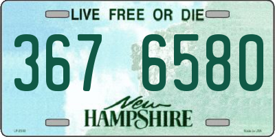 NH license plate 3676580