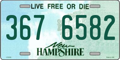 NH license plate 3676582