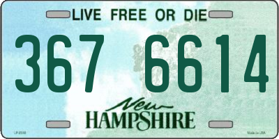 NH license plate 3676614