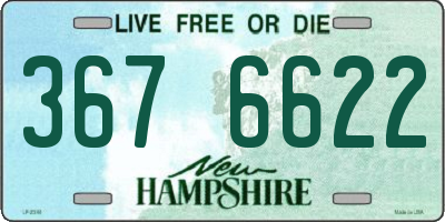 NH license plate 3676622