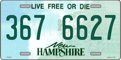 NH license plate 3676627