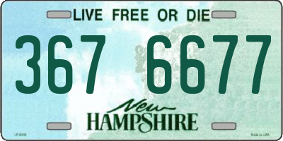 NH license plate 3676677