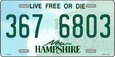 NH license plate 3676803