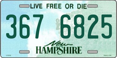 NH license plate 3676825
