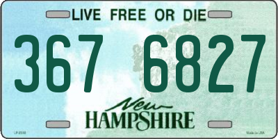NH license plate 3676827