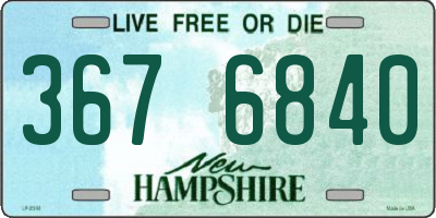 NH license plate 3676840