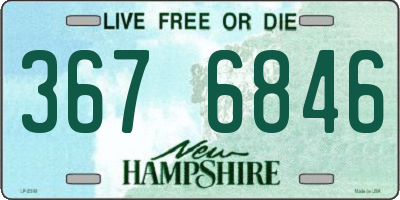 NH license plate 3676846