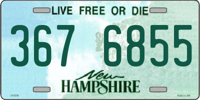 NH license plate 3676855