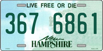 NH license plate 3676861