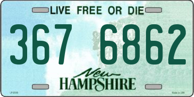 NH license plate 3676862