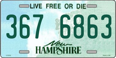 NH license plate 3676863