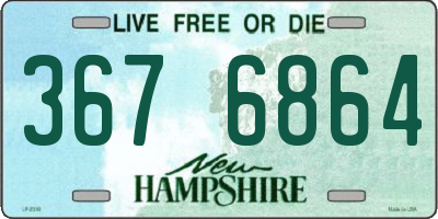 NH license plate 3676864