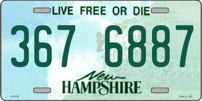 NH license plate 3676887