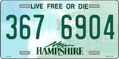NH license plate 3676904