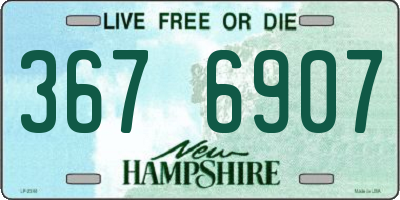NH license plate 3676907