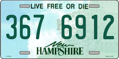 NH license plate 3676912