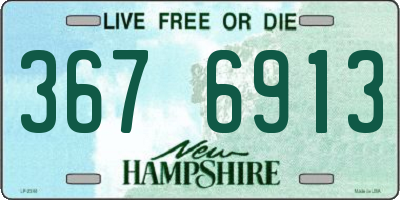NH license plate 3676913
