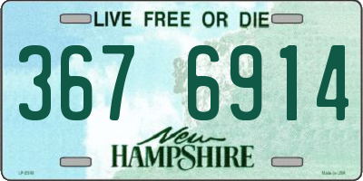 NH license plate 3676914