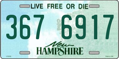 NH license plate 3676917