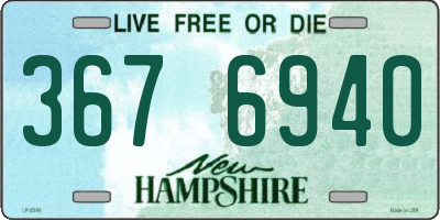 NH license plate 3676940