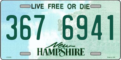 NH license plate 3676941