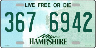 NH license plate 3676942