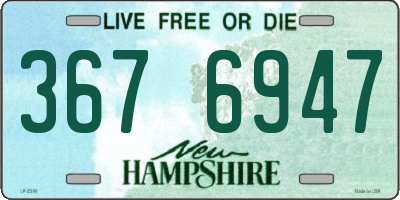 NH license plate 3676947