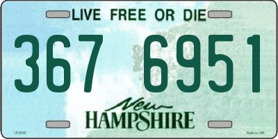 NH license plate 3676951