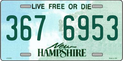 NH license plate 3676953