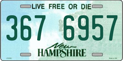 NH license plate 3676957