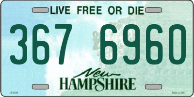 NH license plate 3676960