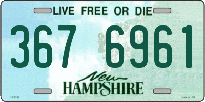 NH license plate 3676961