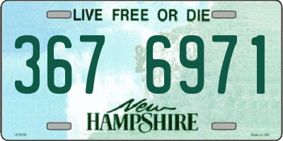 NH license plate 3676971
