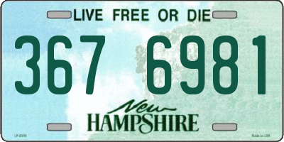 NH license plate 3676981