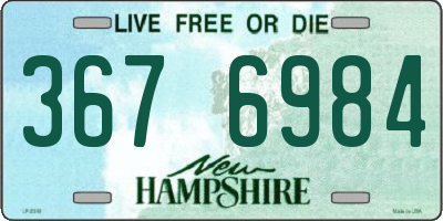 NH license plate 3676984