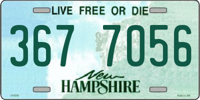 NH license plate 3677056