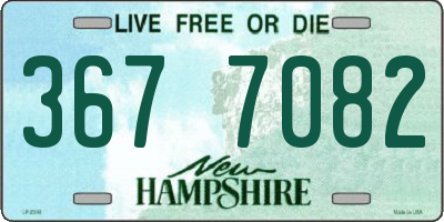 NH license plate 3677082