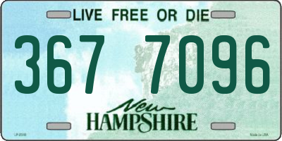 NH license plate 3677096