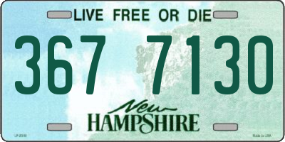 NH license plate 3677130