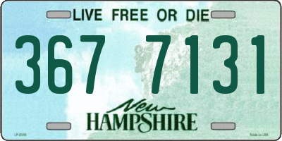 NH license plate 3677131