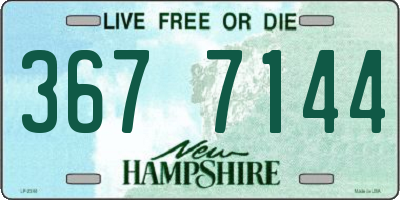 NH license plate 3677144