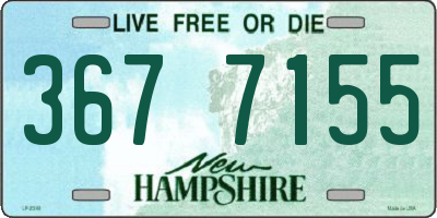 NH license plate 3677155